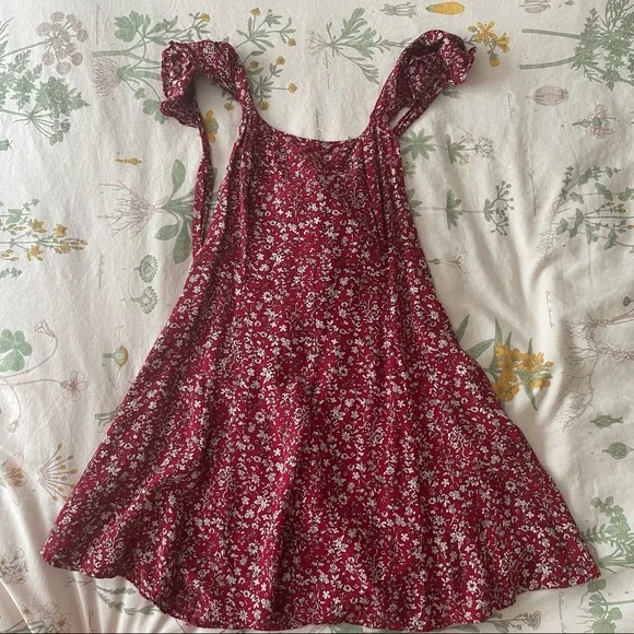 strapless open back dress Landon Mini Dress | Pink Floral | Womens main image 0